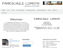 Tablet Screenshot of fahrschule-lomoth.de